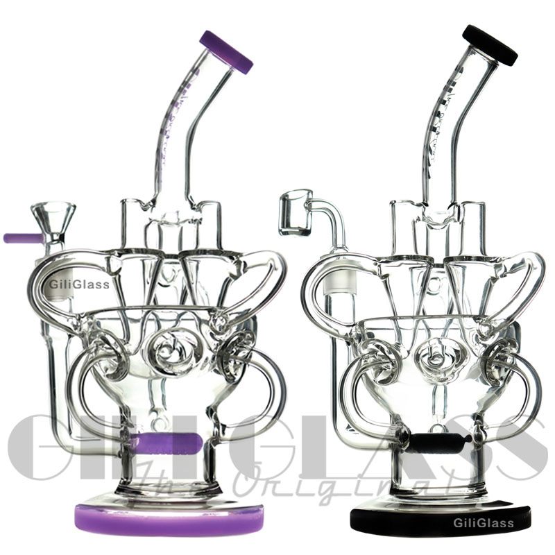 GalacticWave - 9 Faberge Recycler Bong/Dab Rig -SmokeDay