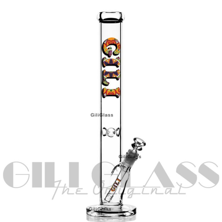 18 inches straight water pipes glass bong Gili Glass